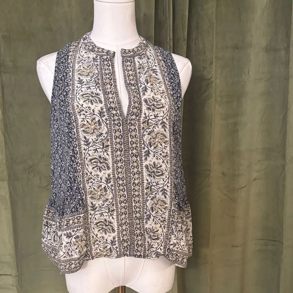 Sea New York Floral Patterned silk Women's Top, US2